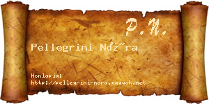 Pellegrini Nóra névjegykártya