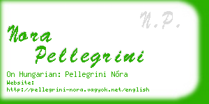 nora pellegrini business card